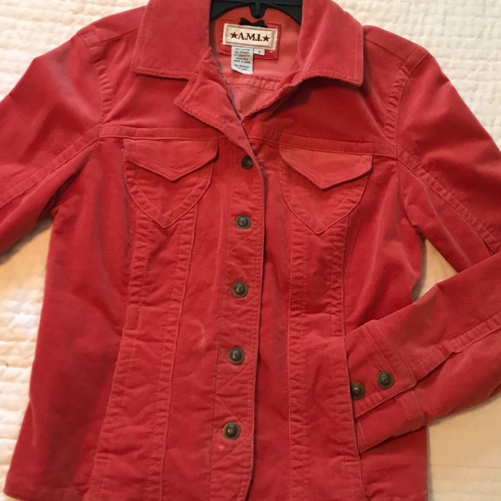 Jean jacket pink/reddish color
